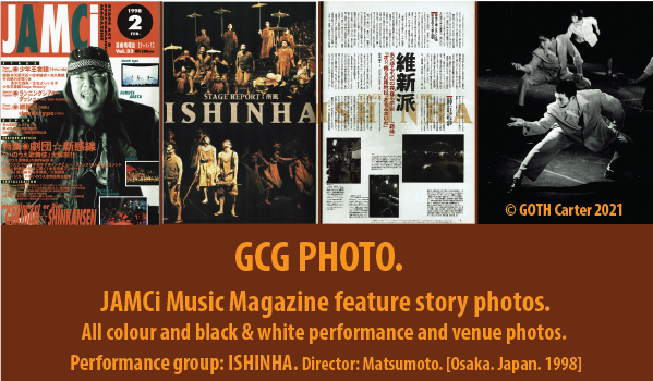 GOTH Carter magazine performance photos. Osaka, Japan.