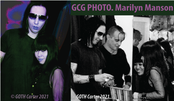 GOTH Carter photos MARILYN MANSON with Goth's photo model. [Osaka.  Japan. 2010]