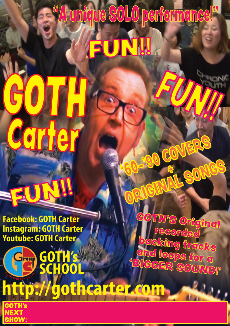 GOTH Carter performance poster
