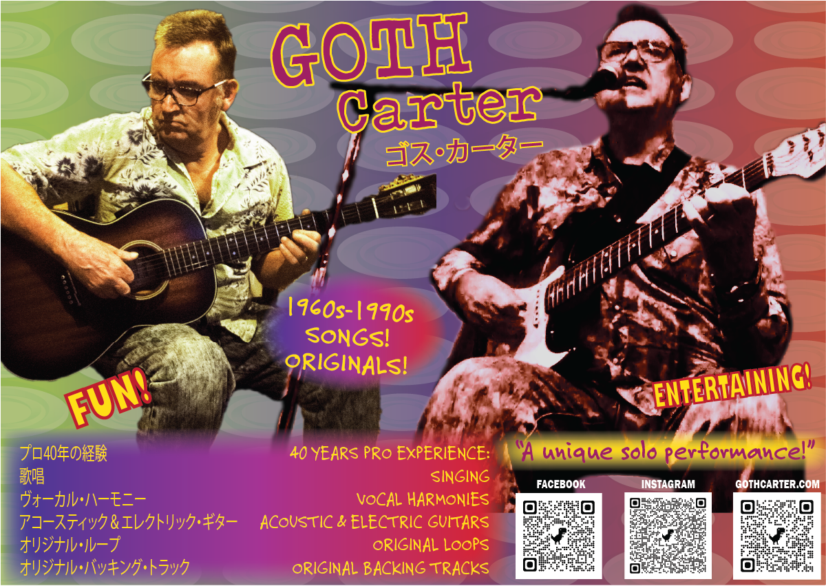 GOTH Carter solo music show - PR POSTER